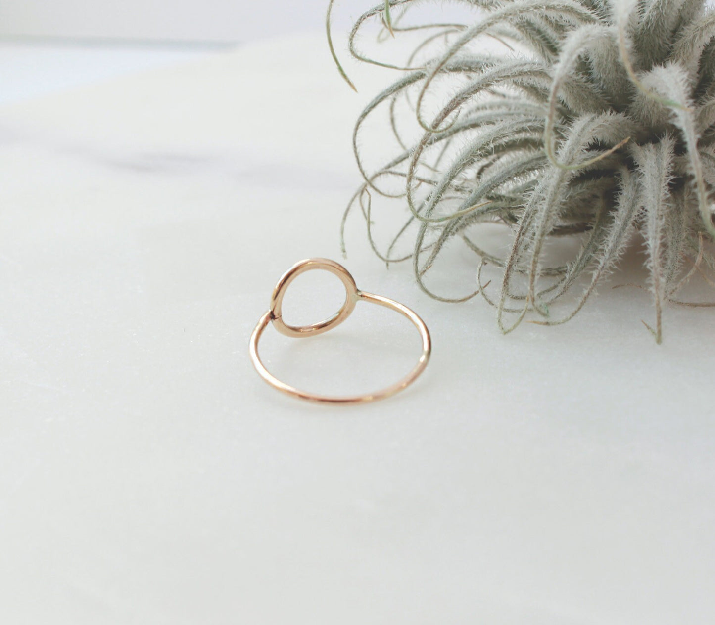 Gold Circle Ring - 14K Gold Filled, 10mm O Ring