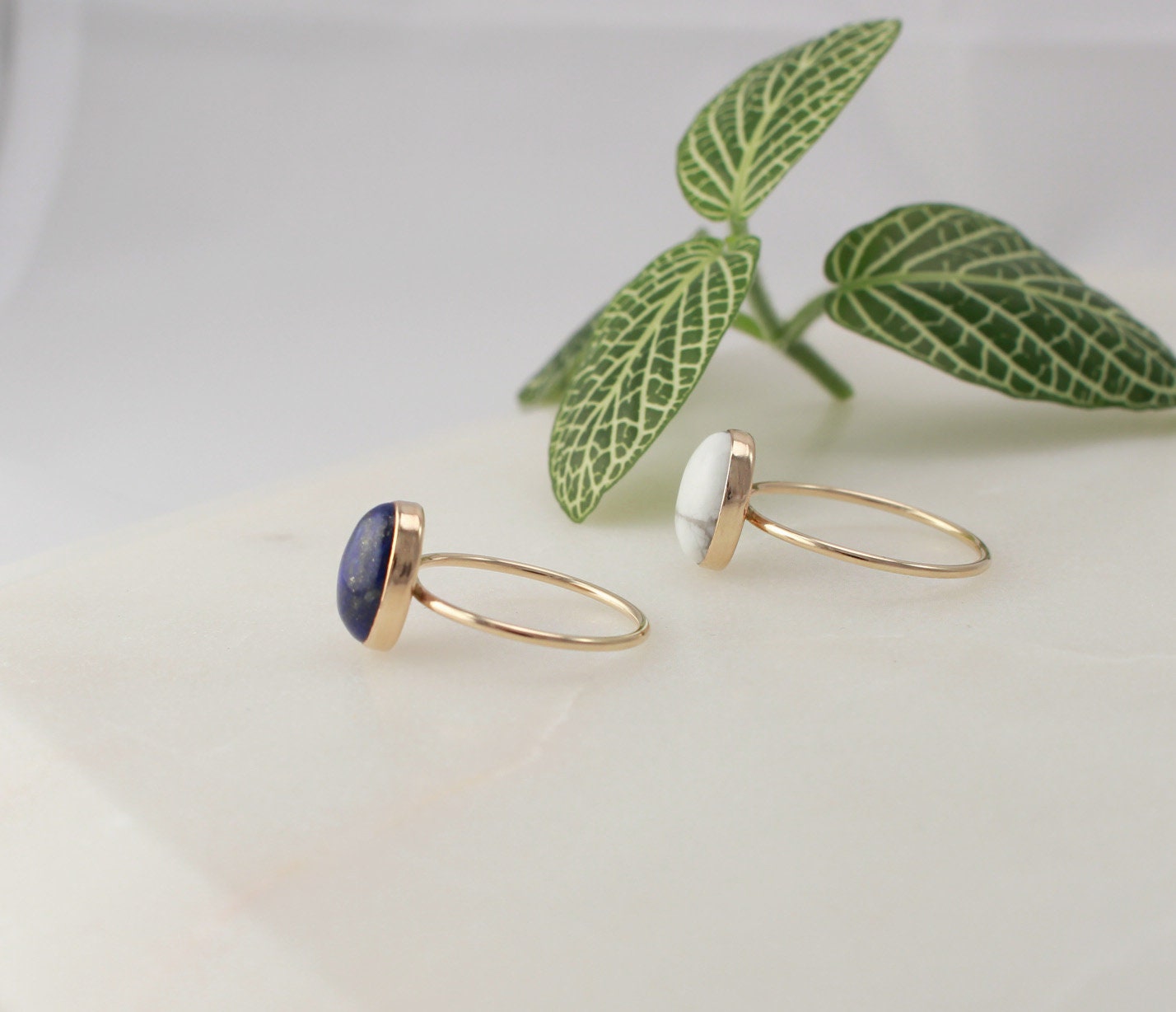Oval Lapis Ring - 14K Gold Filled, 8x10mm Oval Lapis Lazuli, 1mm Gold Filled Ring