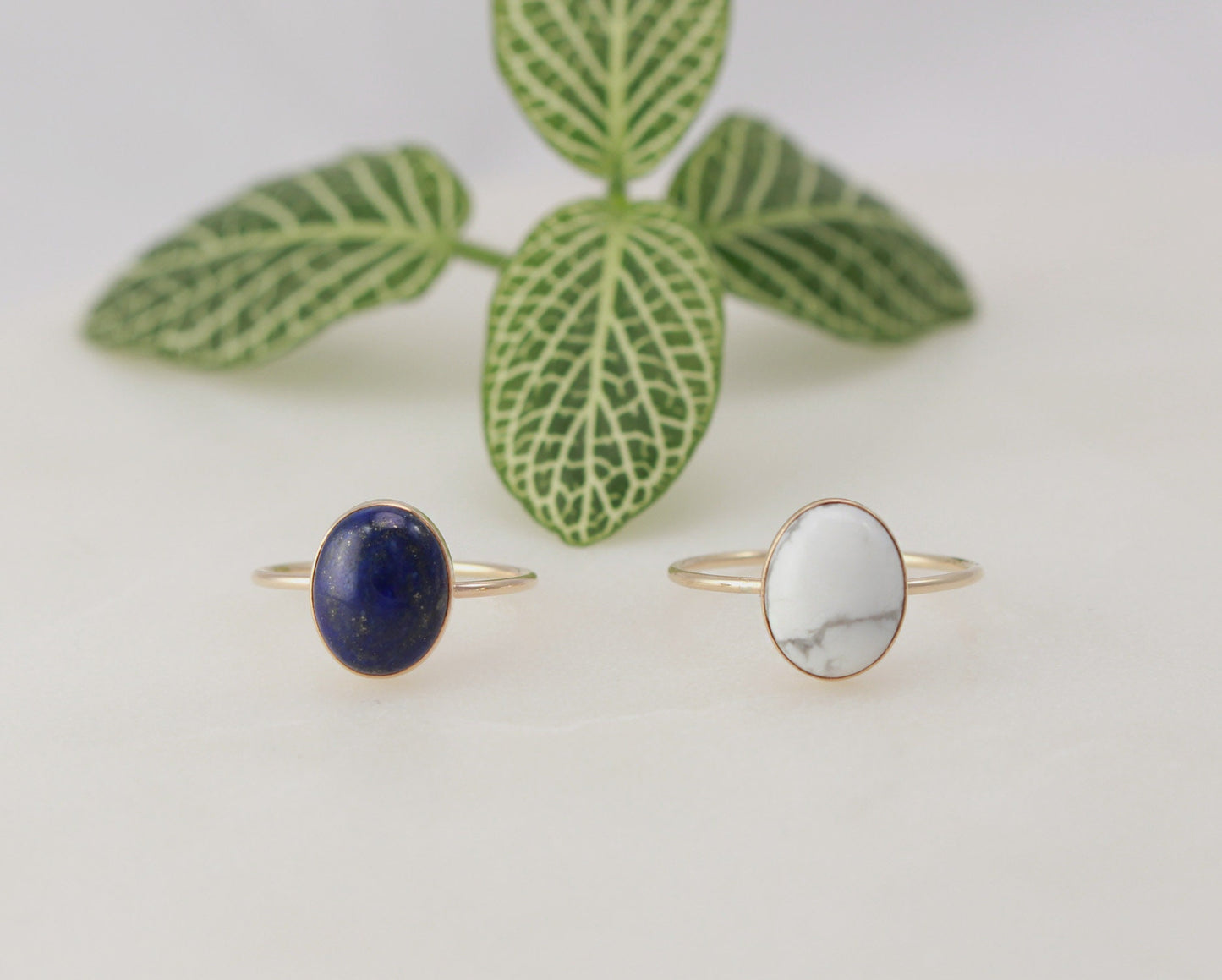 Oval Lapis Ring - 14K Gold Filled, 8x10mm Oval Lapis Lazuli, 1mm Gold Filled Ring