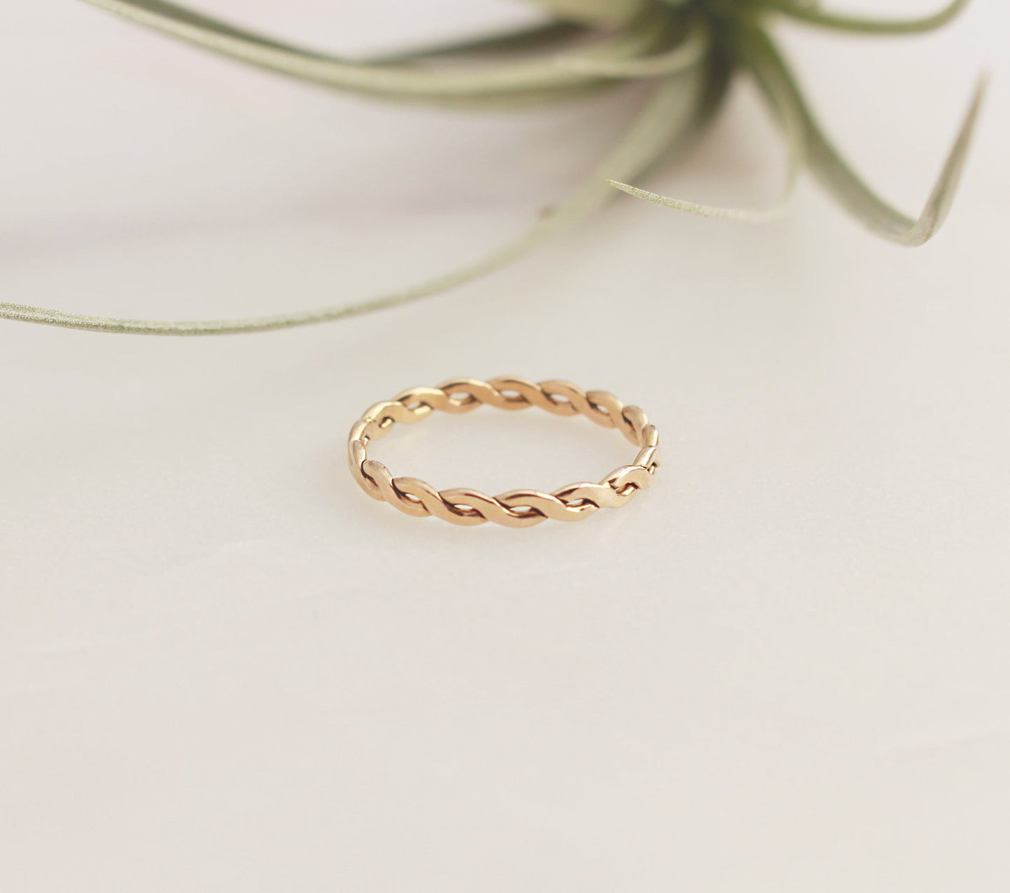 Woven Ring - 14k Gold Filled. Thickness 2.4mm, Stacking, Layering, Woven Twisted Gold Filled Ring