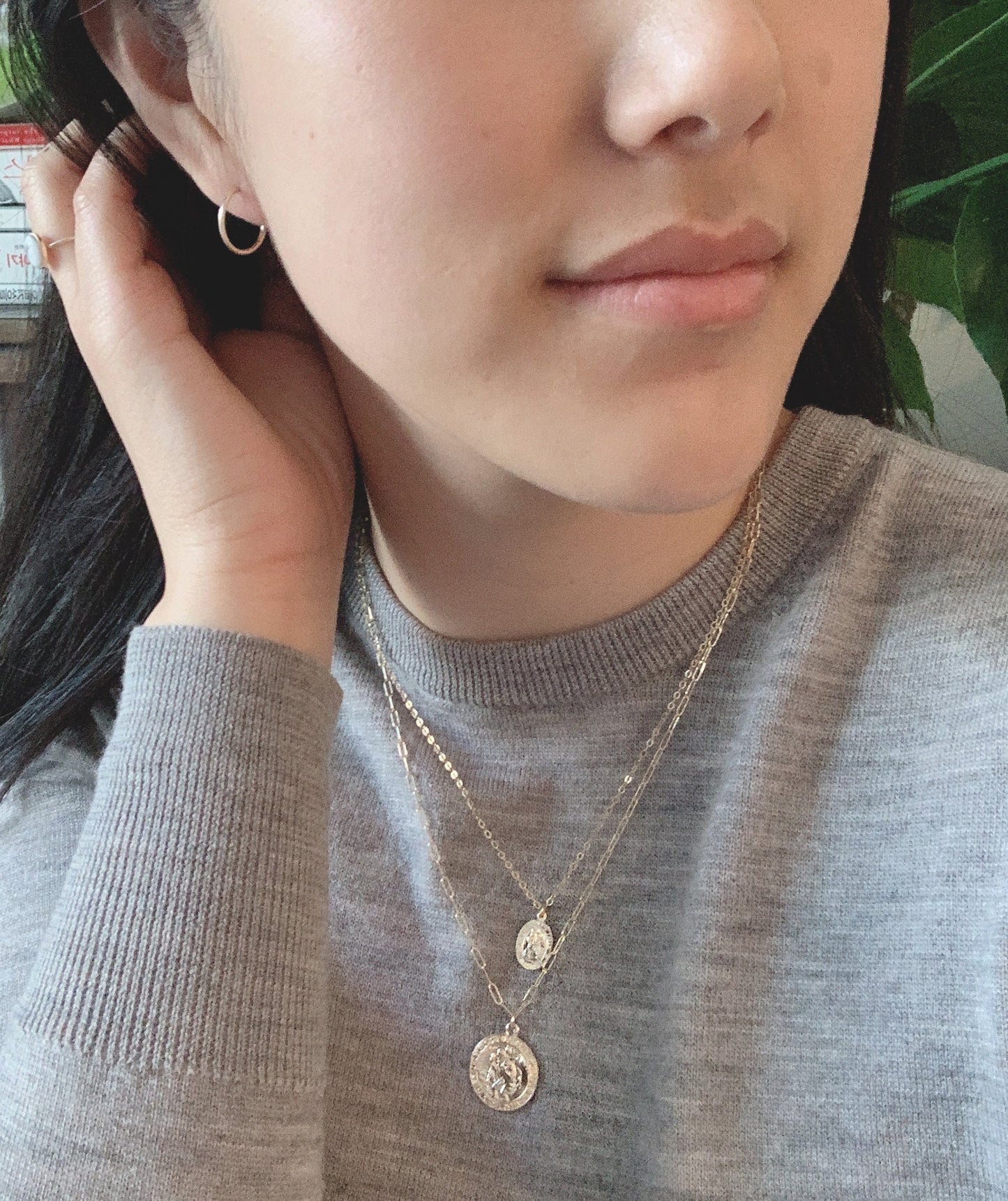 Gold Hoop Earrings - 14K Gold Filled, 14mm Diameter, 1.3mm Thick, Endless Hoop Earrings